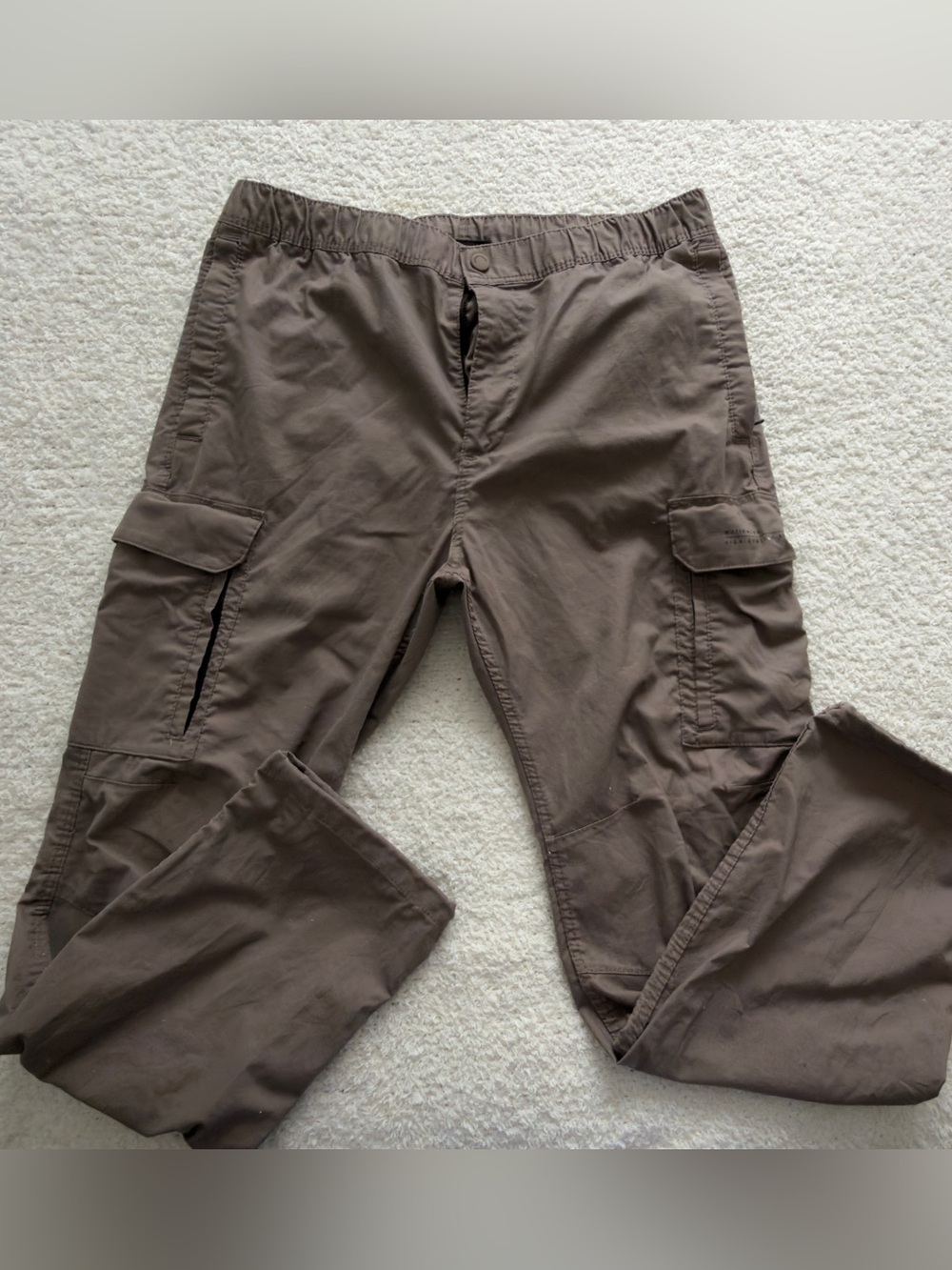H&M Men's Cargo Pants in Taupe Brown